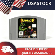 Rampage World Tour Games Cartridge For N64 Console US Version Fast Shipping picture