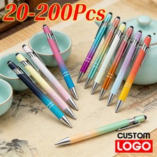 20-200pcs Gradient Metal Ballpoint Pen with Touch Screen, Custom Logo Available picture