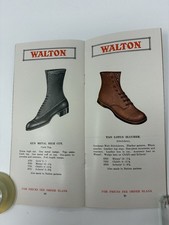 1918 Victorian Girls & Boys Fashion Leather Shoe Catalog A.G. Walton Boston Rare picture