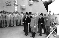Stephen Dennis signed 4x6 photo WW II USS Missouri Japan Surrender COA LOOK picture