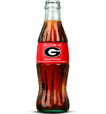 UGA 2021 National Champions Coca Cola Georgia Bulldogs Bottle Coke Bottle NEW picture