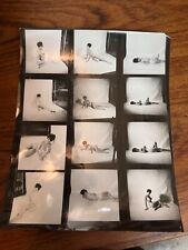 Ellyn Kane Full Figure Nude Model 1960s Contact Sheet Peter Basch Photographer picture
