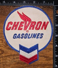 Vintage Chevron Gasolines Large Oil & Gas Petroleum Advertising Patch picture