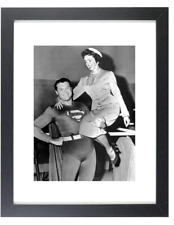 George Reeves Phyllis Coates in Superman TV Show Matted & Framed Picture Photo picture