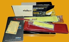 Pickett Twin Pack All-Metal Slide Rules N600 ES & N4 ES NOS Picket Slide Rule picture