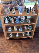 Lenox Disney Magic Classic Thimble Collection Set/19 W/ Shelf Disney Lot Read picture