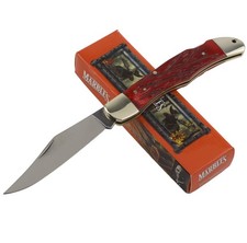 Marbles Red Bone Folding Hunter Lockback Knife MR582 picture