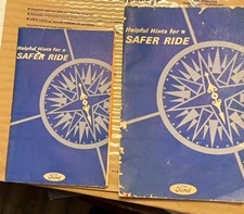 Vintage Ford Helpful Hints for a Safer Ride Form 5510 Safety Booklets Lot of 2 picture