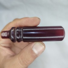 Vintage German Faturan Bakelite Hookah Pipe Mouthpiece Cherry Amber 26g picture