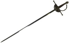 Antique 19th C Spanish Style Cup Hilt Rapier Sword 45