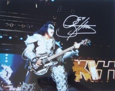Gene Simmons autograph signed KISS 2003 concert 11x14 photo (Real Deal hologram) picture