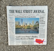 WALL STREET JOURNAL - MONDAY OCT 12, 2026 (CHICAGO MARATHON 2026 -SAUDI KINGDOM) picture