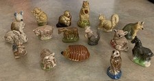 Vintage Wade Whimsies Woodland Farm Animal Figurines Lot of 16 England picture