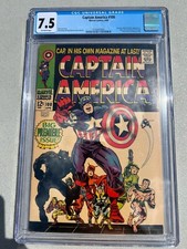 Captain America 100 1968 Marvel Comics CGC VF-7.5 Black Panther Sharon Carter picture