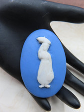 XLrg Vintage JASPERWARE Studio Button*MARY POPPINS*unsigned (2-1/4