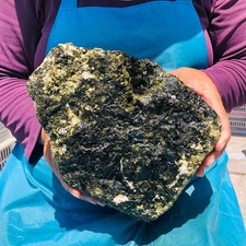 9.72 LB Natural Green Tourmaline Mineral Specimen Home Decor Healing Stone 5320 picture