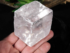 Translucent Iceland SPAR Calcite CRYSTAL With Double Refraction China 262gr picture