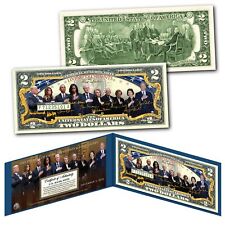 2019 LIVING PRESIDENTS with FIRST LADIES Historical Official Genuine US $2 Bill picture