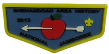 Shenandoah Area History 2013 National Jamboree Flap YEL Bdr (NE 2046) picture