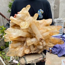 51.9LB Natural Clear White Crystal Quartz Cluster Rough Healing Specimen picture