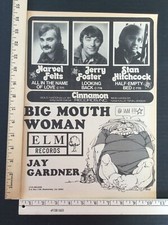 Rare Orig VTG 1979 Jerry Foster Cinnamon Records Poster Style Music Ad Art Print picture