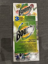 Vintage Bounty Paper Towels Peanuts Charlie Brown Snoopy 1 Box Two-Ply Sheets picture