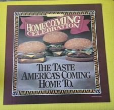 1989 vintage McDonald's Translite Sign HOMECOMING CELEBRATION 21.75