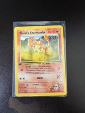 Blaine's Charmander 61/132 1st Edition Gym Heroes Pokemon Card WOTC 2000 picture