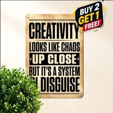 vintage inspirational creative people tin metal signs home picture