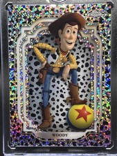 WOODY 2024 TOPPS CHROME DISNEY #63 BLACK AND WHITE SPECKLE 35/101 TOY STORY Rare picture