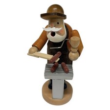 Vintage Expertic Erzgebirge Chef German Carved Wood Smoker Incense Burner picture