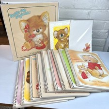 Vintage 1980s Critter Sitters Morgan Inc Notebook Stationery Lot Koala Raccoon picture