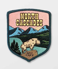 North Cascades National Park Patch Iron-On Applique Souvenir Gift picture