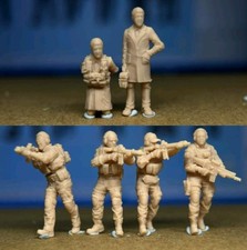 1/48 1/72 Modern Mercenary Rescue Operation 6Pcs Soldier Unpainted picture