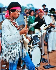 1969 JIMI HENDRIX PLAYING GUITAR WOODSTOCK CONCERT FESTIVAL 12X15 PHOTO POSTER picture