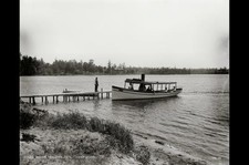 Photo:Beaver Dam Lake Wisconsin Camp Dixon 1880s Steamboat Pier Wharf picture