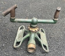 Vintage Old Iron & Brass Antique Garden & Farm Watering Spinning Fountain U.S.A picture