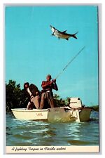 Postcard Florida Waters Tarpon Fishing picture