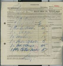 1917 Invoice Kelley Bros. Co. Wholesale Grocers Atlanta Ga to J.C. Owen A22 picture