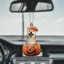 Funny Shiba Inu Dog Pumpkin Ornament, Shiba Inu Dog Happy Halloween Ornament picture