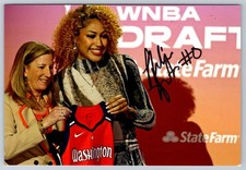 Shakira Austin Autographed Photo WNBA Draft Washington Mystics #0 Basketball picture