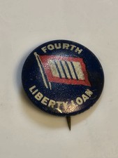 Original WW1 Fourth Liberty Loan Pinback Button picture