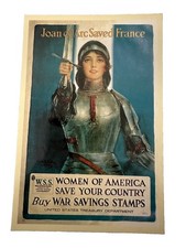 Vintage 1998 Joan Of Arc Saved France Full Color Post Card Postcard Artwork picture