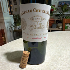 2010 Chateau Cheval Blanc EMPTY Bottle Original Cork St Emilion Bordeaux picture