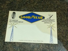 Vintage QSO HAM Radio Card Good Year Rubber Company Radio Club  picture