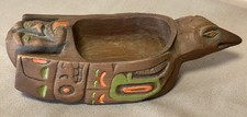Antique Northwest Coast Carved Reproduction Grease Bowl, Estate Collection picture