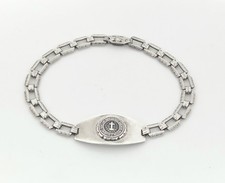 DUKE Antique Vintage University Bracelet Sterling Silver 925 Fancy Art Deco picture