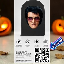 Elvis Presley SeeThru Mesh Face Mask King Of Rock Breathable Costume Halloween  picture