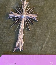 Vintage Sterling Silver Crucifix Signed RJ Martin picture