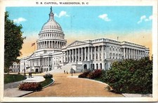 US Capitol Washington DC WB Postcard PM Cancel WOB Note DB VTG Vintage Reynolds picture